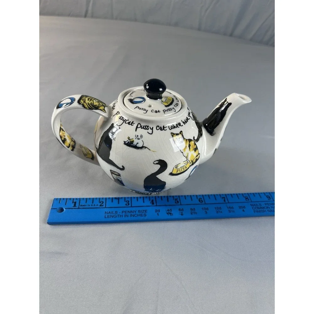 Cardew Design Cat Teapot Kitty‎ Tea Pussycat London Ceramic Small Teapot